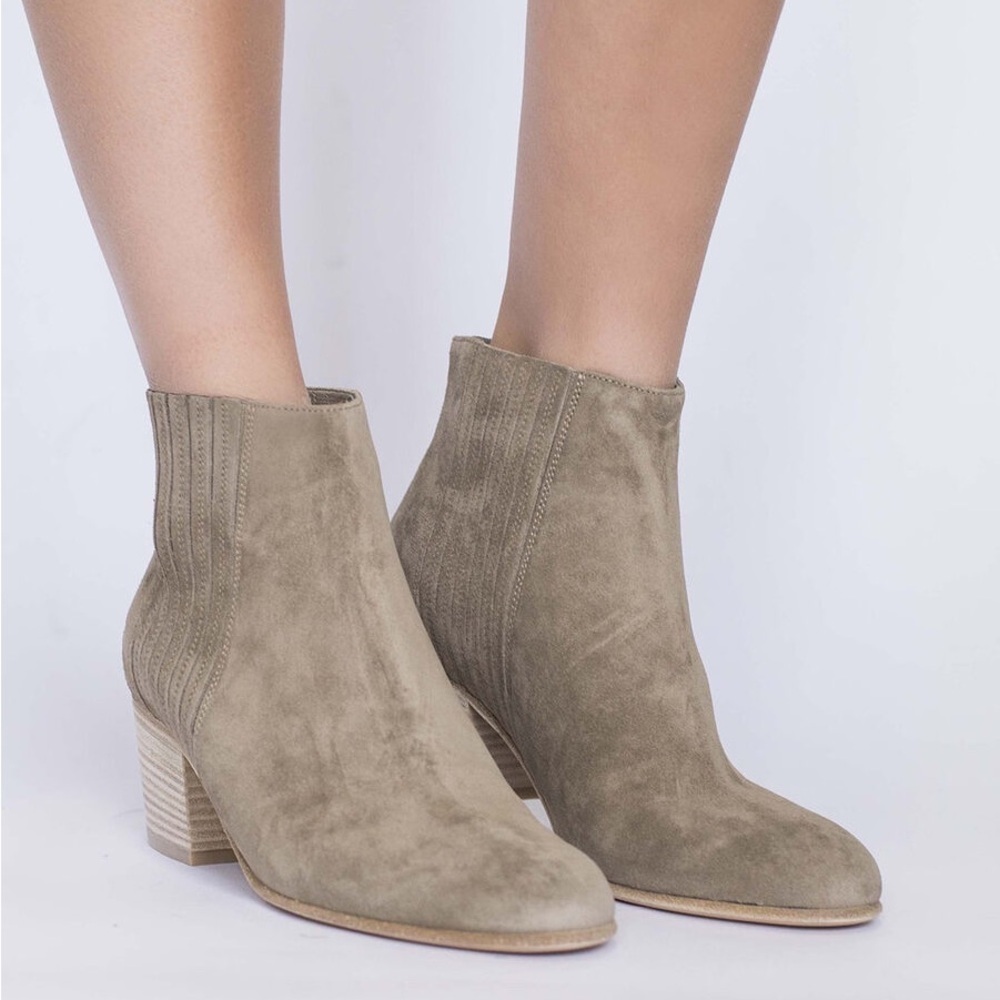 VINCE Haider Suede Ankle Bootie